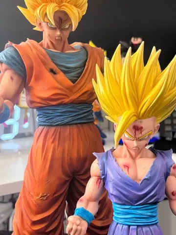 드래곤볼 리페인트 손오공 손오반 피규어 세트