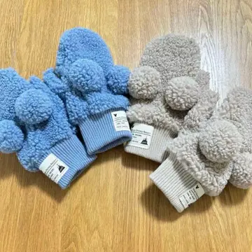 디즈니 리조트 보아 장갑 베이지와 블루