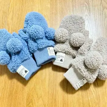 디즈니 리조트 보아 장갑 베이지와 블루