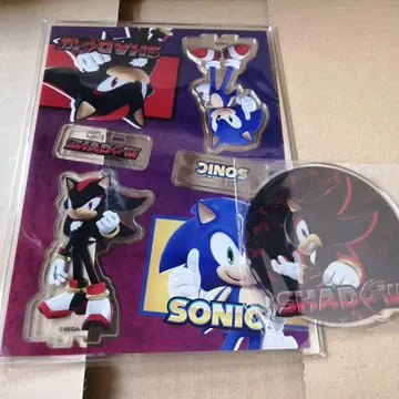 소닉 쉐도우 아크릴 피규어 코스터 미사용 새상품