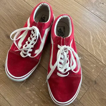 VANS 레드 스니커즈 28cm