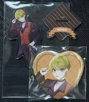 HoneyWorks 하니와 훼미리마트 아크릴 스탠드 캔뱃지 MEGU