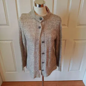 로지카 모헤어 & 실크의 따뜻한 니트 가디건 ( L ) 라이트 그레이