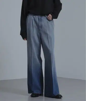 MONO-MART 빈티지 메이크턱 플레어 데님 팬츠