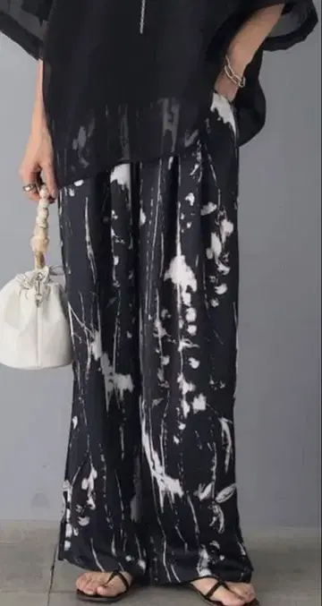 ESICA 타이다이 드로스트 팬츠 블랙