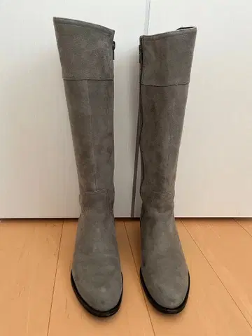 스웨이드 롱 부츠 그레이 언타이틀