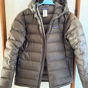 patagonia 하이 로프트 다운 후디 S 브라운