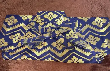 네이비 금색 꽃무늬 하카마