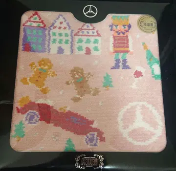 새상품 레어 FEILER x 벤츠 크리스마스 모티브 손수건