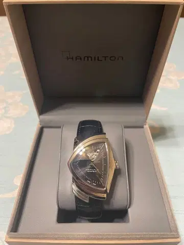 Hamilton 자동 와인딩 시계 블랙/실버