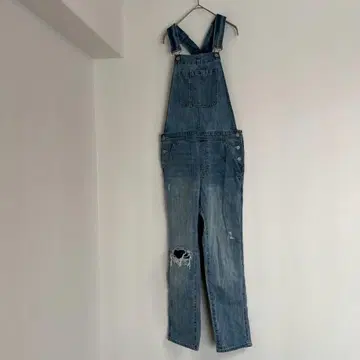 [갭] 오버롤 서스펜더 데미지 가공 멋스러운 캐주얼 데님