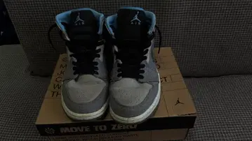 Jordan MOVE TO ZERO 하이컷 스니커즈 그레이/블루