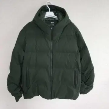 새상품급! UNIQLO 다크 그린 심리스 다운 파카 3XL
