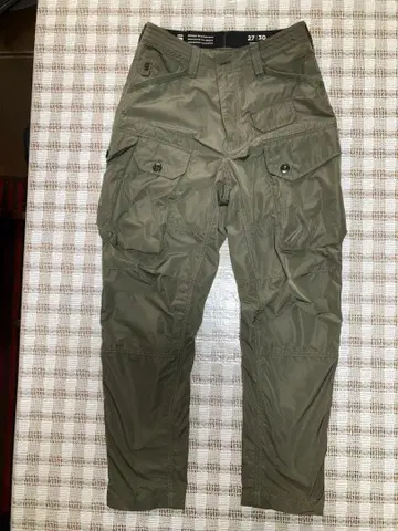 G-star raw 워크 팬츠, 카고 팬츠 올리브 27/10 멀티 포켓