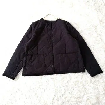 ZOOTIE 노카라 퀼팅 자켓 L 블랙