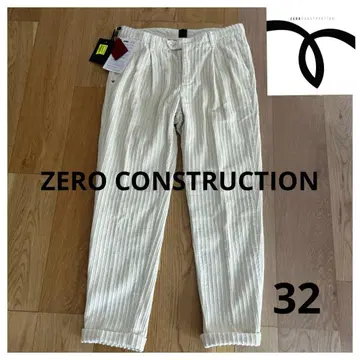 택 포함 새상품 ZERO CONSTRUCTION 컨스트럭션 팬츠