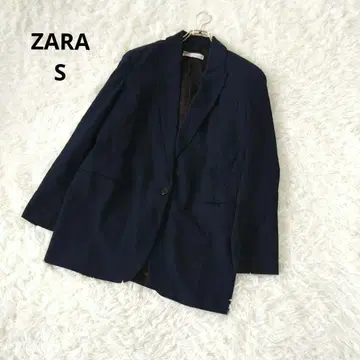 ZARA 자라 테일러드 자켓 네이비 S 심플 무지