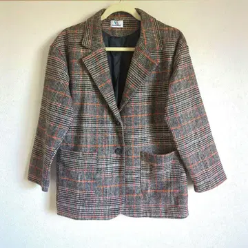 여성용 체크 무늬 셋업 자켓 숏팬츠 새상품급