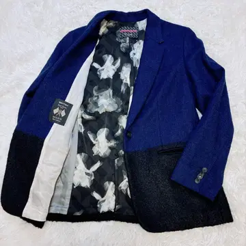 폴스미스 블랙 COMPOSITE 울 모헤어 체스터 코트