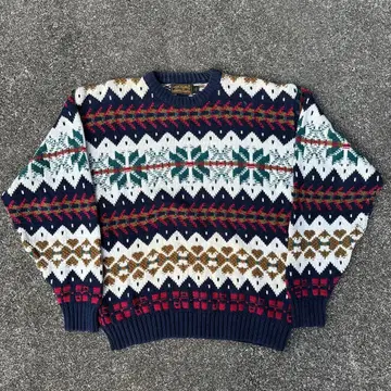 80s 90s Eddie Bauer USA제 블랙택 VINTAGE 니트