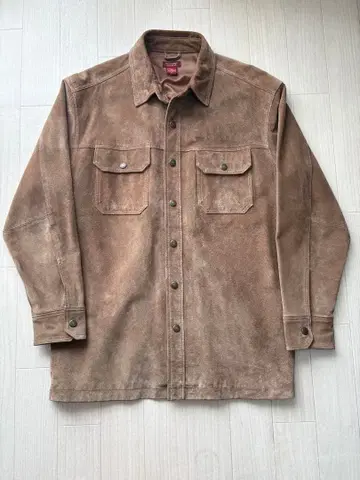 시애틀 스웨이드 스웨이드 가죽 셔츠