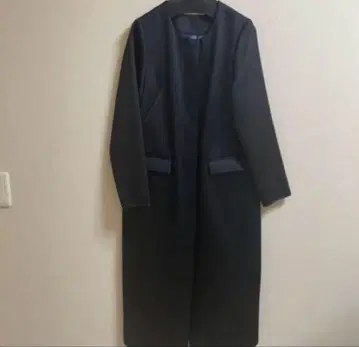 띠어리 럭스 코트 네이비 38 포멀 무지 새상품급