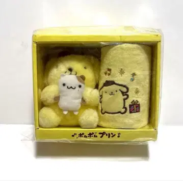 [초레어] 폼폼푸딩 봉제 인형 & 핸드 타월 세트