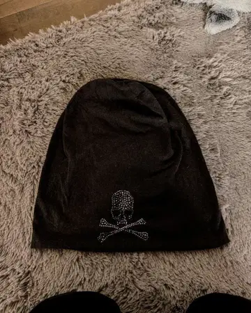 레어 Roen 스컬 라메 벌룬 비니