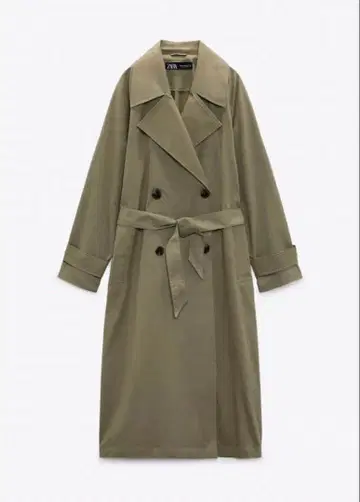 [ 새상품 ] ZARA 트렌치코트 카키 봄 가을 겨울 코트