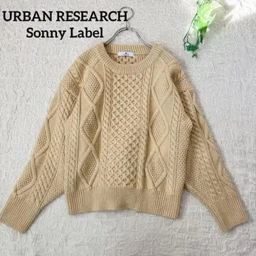 어반 리서치 Sonny Label*더블 백리본 케이블 짜임 니트
