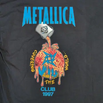 METALLICA 1997 월드 커버링 티셔츠
