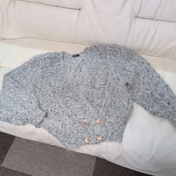 PARINU 그레이 니트 가디건