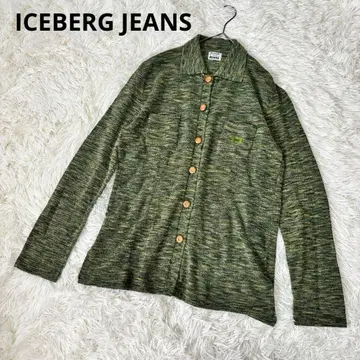 ICEBERG JEANS 이탈리아제 니트 셔츠 그린