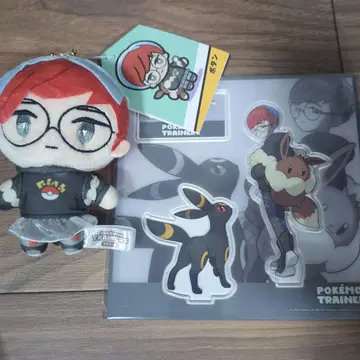 택 포함 새상품. 포켓몬 버튼 마스코트 & 아크릴 스탠드 세트