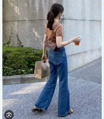 론 허먼 하이웨스트 데님 팬츠 라이트 블루