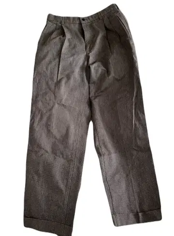 SAVANE 사반 그레이 플리츠 슬랙스