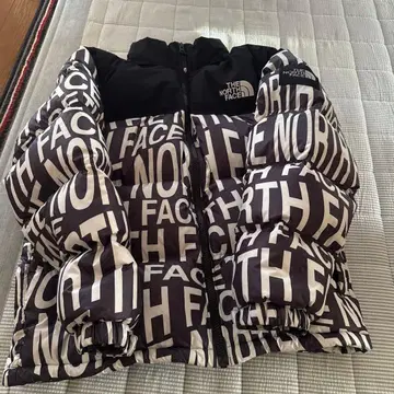 THE NORTH FACE 다운 자켓 블랙/화이트