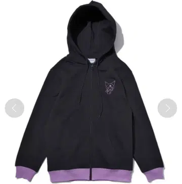 쿠로미 속기모 집업 후드티 프리 사이즈