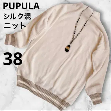 PUPULA 푸푸라 실크 혼방 플리스풍 포근니트 긴팔 상의 풀오버