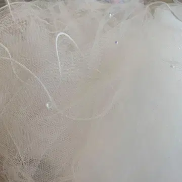 화이트 웨딩 베일
