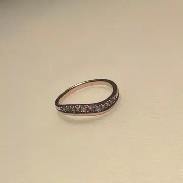 실버 925 핑크 골드 반지