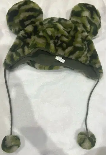 디즈니/팬 캡/레오파드 무늬 그린