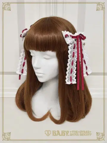 엘레오노르 리본 클립 크림슨