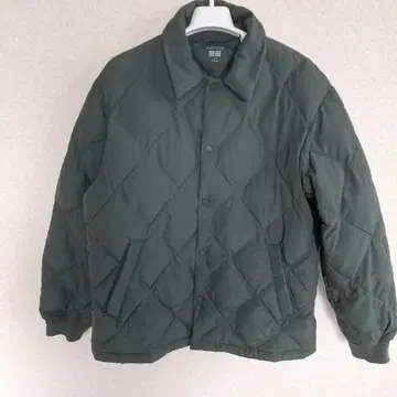새상품급! UNIQLO PUFFTECH 퀼팅 자켓 M 다크 그린