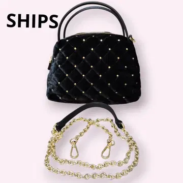 SHIPS 쉽스 숄더백 벨로아 퀼팅 백