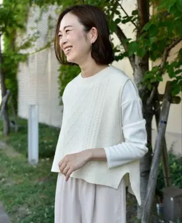 OURHOME 부드러운 울 니트 베스트