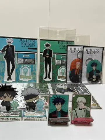 주술회전 아크릴 스탠드 스마트폰 스탠드 키링 포스카 포함 후시구로 고죠