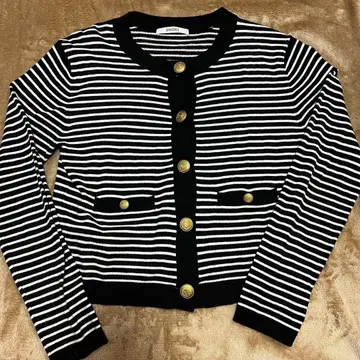 SNIDEL 스트라이프 긴팔 가디건 여성용 one size