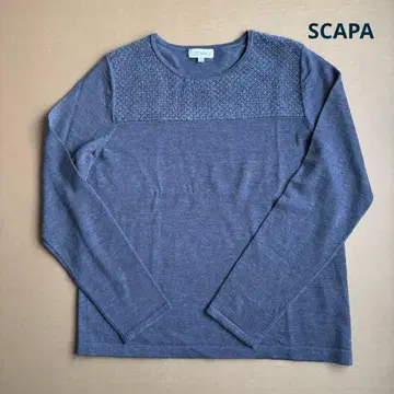 SCAPA 멜란지 그레이 니트 미사용품