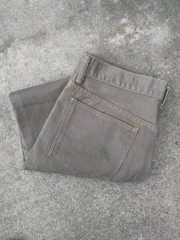 베이지 치노 팬츠 버튼 플라이 4 포켓